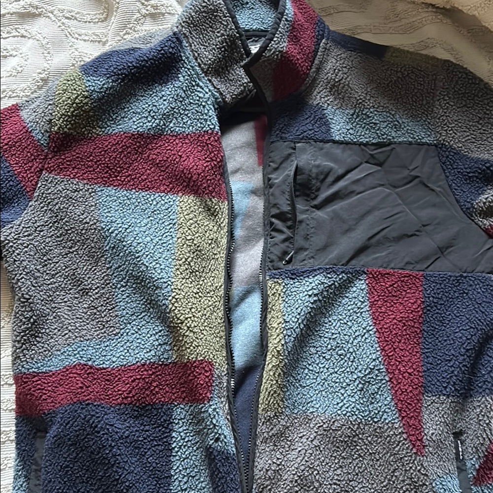 Men's Multicolor Fleece Jacket